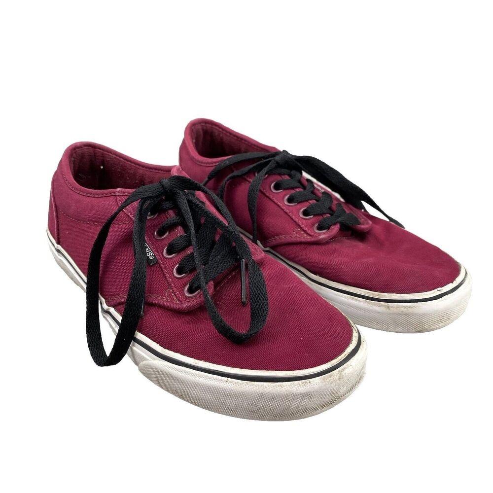 Vans Atwood Deluxe Shoes‎ Mens Red 7 Canvas Skate Sneakers Skater Streetwear Y2K